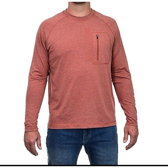 Ridgecut Men's Long Sleeve Active T-Shirt Spiced Apple Size 3XL New With Tag - Picture 1 of 8
